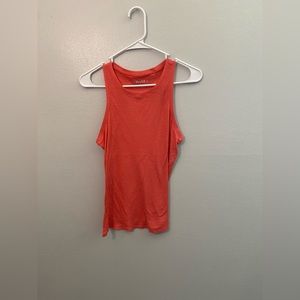 Mudd Scoop Neck Relaxed Fit Tank Coral Small